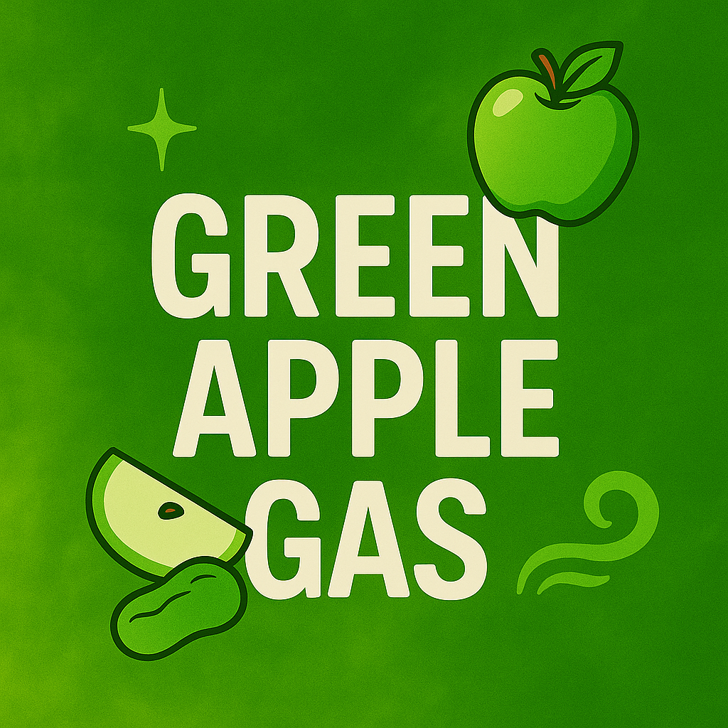 Green Apple Gas Terpene Spray – crisp apple inspired aroma enhancer for herbal use