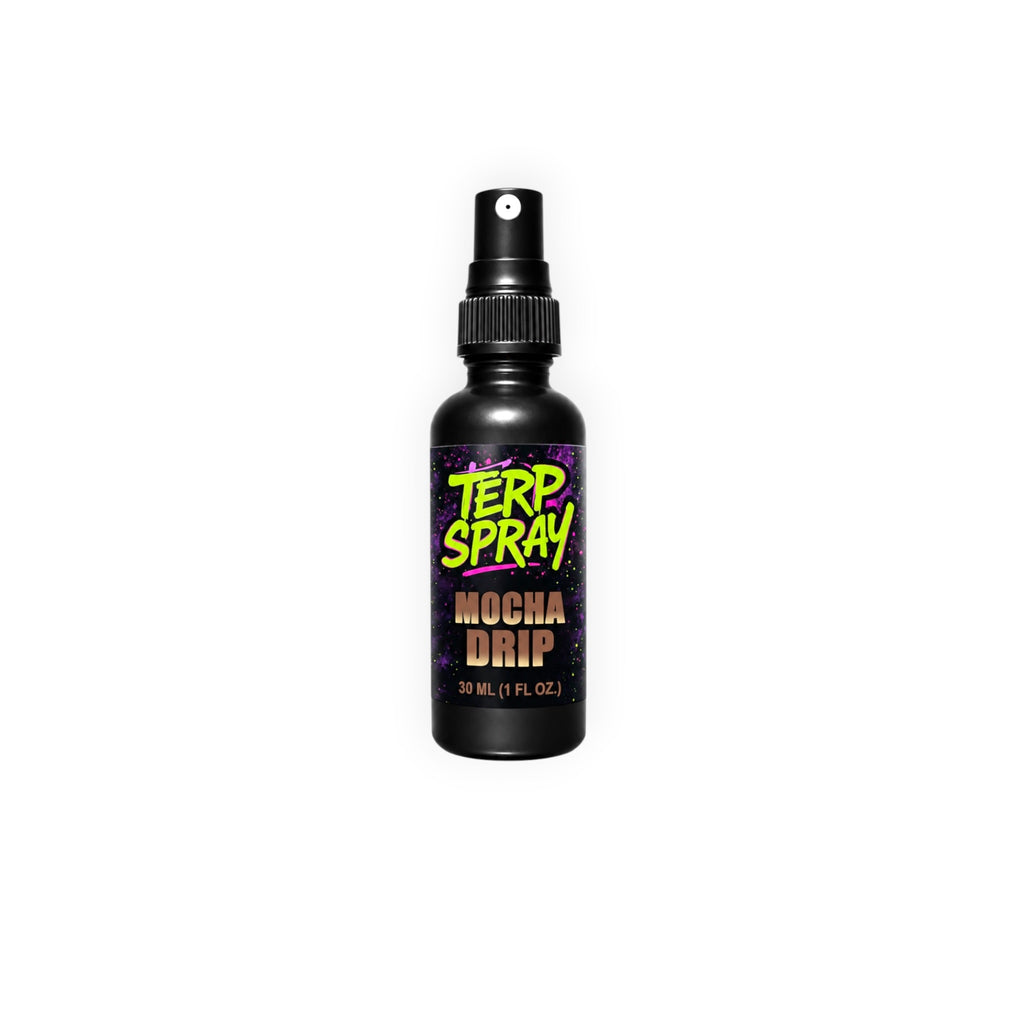 Terp Spray Mocha Drip 30 mL botanical terpene aroma spray bottle