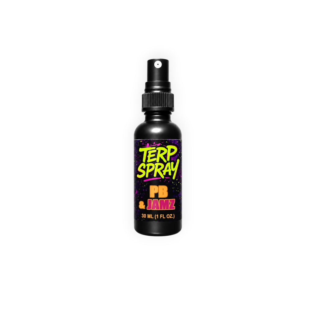 Terp Spray PB and Jamz 30 mL botanical terpene aroma spray bottle