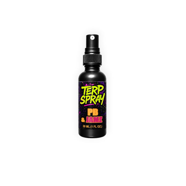 Terp Spray PB and Jamz 30 mL botanical terpene aroma spray bottle